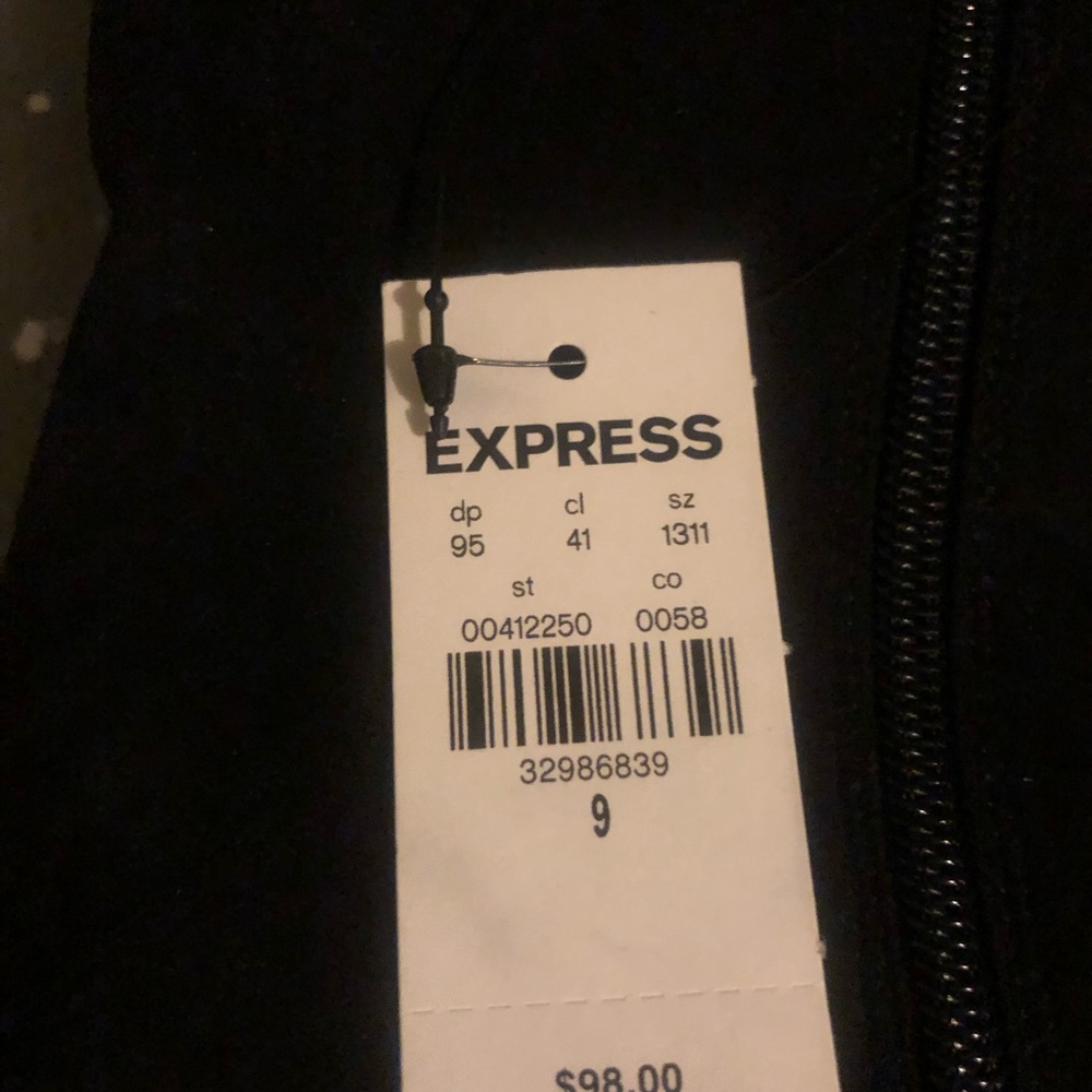 Express black boots size 9
